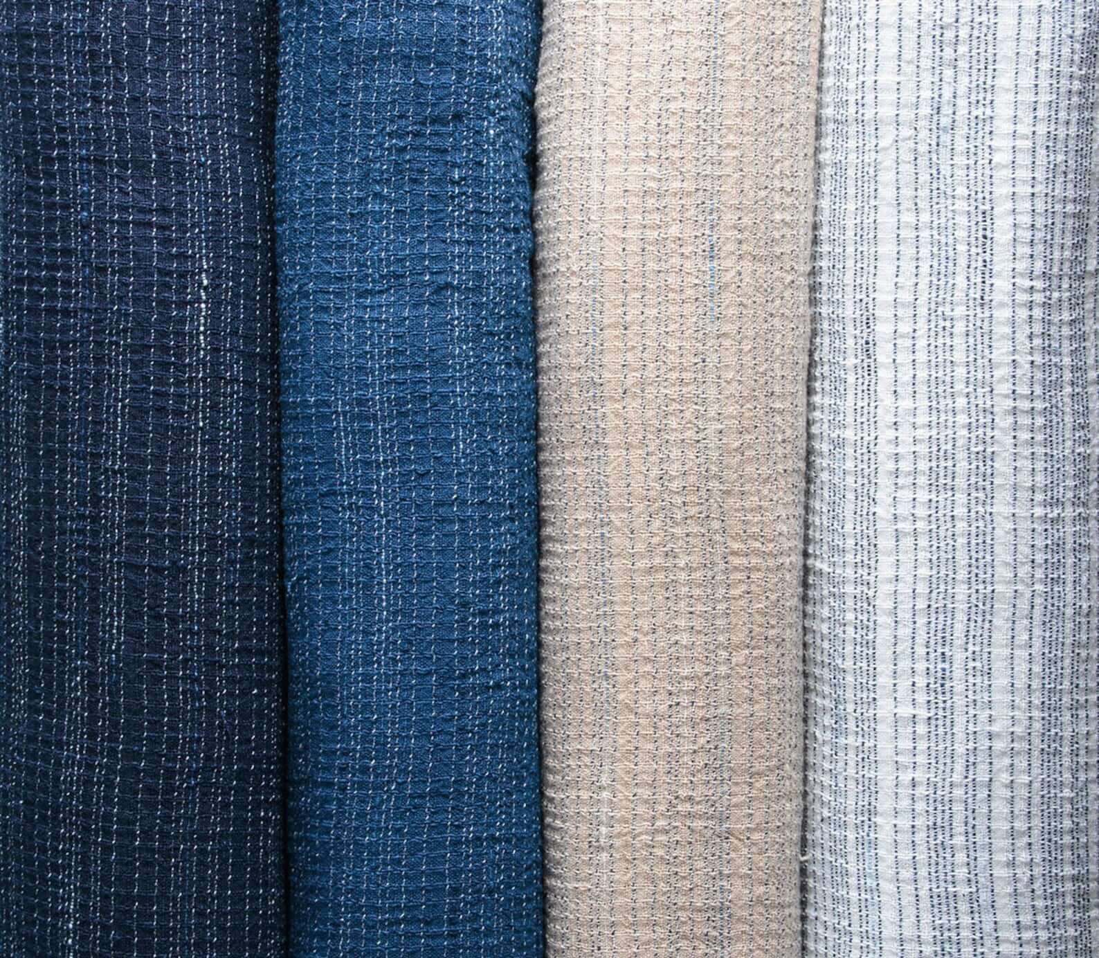Japanese Premium kasuri crepe fabric Mensya-bunjin by the yard product image | BANSYO