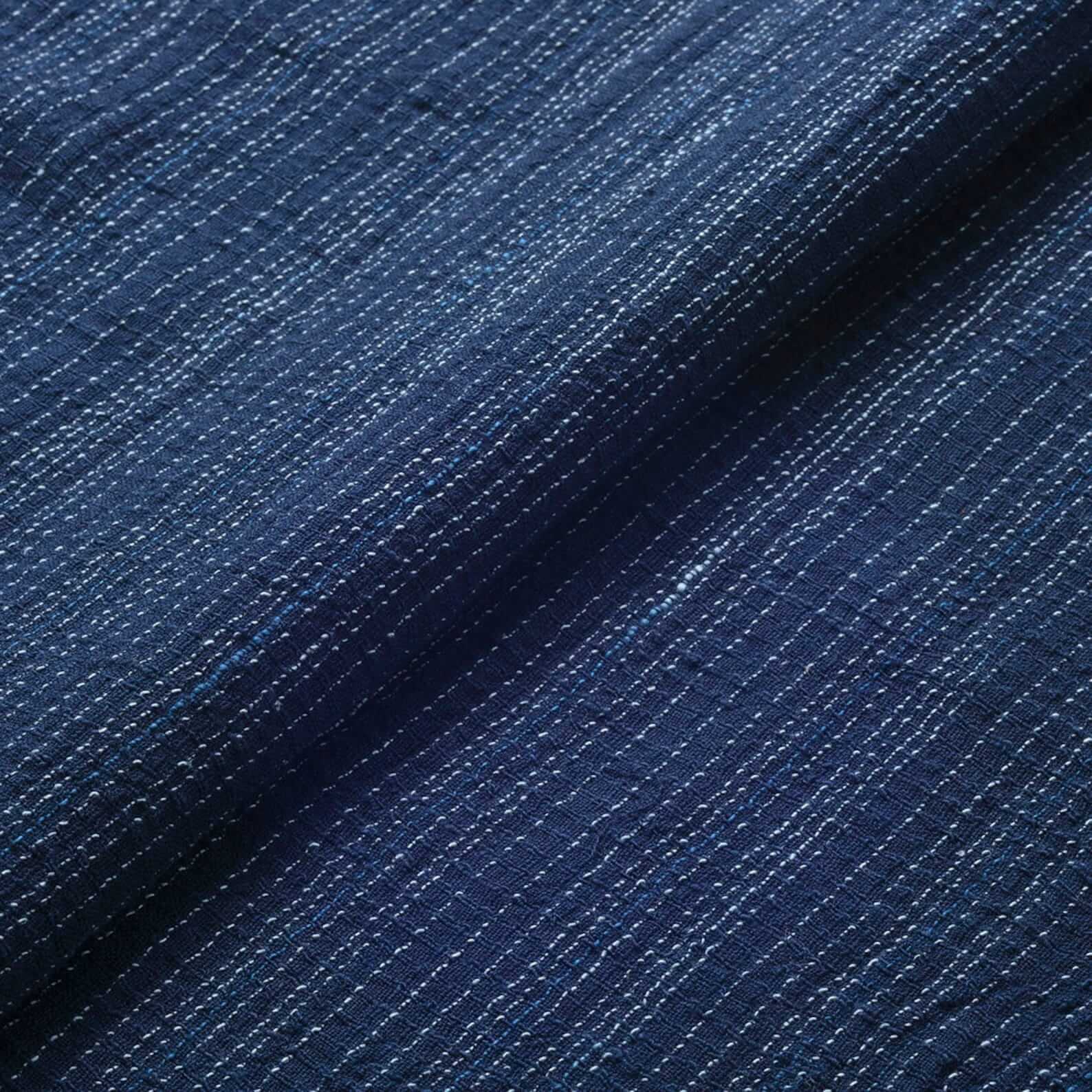 Japanese Premium kasuri crepe fabric Mensya-bunjin by the yard full view a | BANSYO