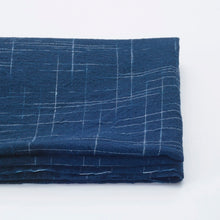 Load image into Gallery viewer, indigo kasuri fabric, Fabric by the yard, Japanese fabric, Komaka-Midare (small disordered patterning)
