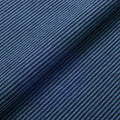 Japanese indigo fabric Sendai stripes traditional cotton 100cm width fabric by the yard close up | BANSYO