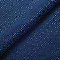 Japanese Indigo kasuri fabric Kosame-Shima drizzle stripes – yard close up | BANSYO