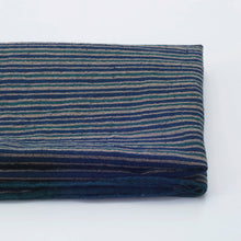 Load image into Gallery viewer, Cotton stripe fabric by the yard, Yarn dyed fabric, Koiki (fashionable)-shima, Indigo Fabric
