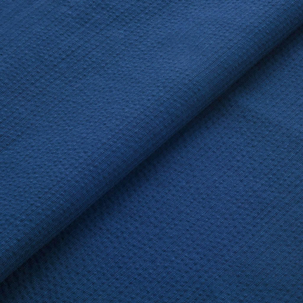 Japanese cotton light Seersucker Fabric Awa Indigo Navy Blue – Yard close up | BANSYO