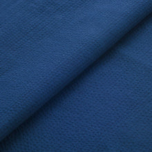 Load image into Gallery viewer, Japanese seersucker fabric by the yard, Awa Seersucker indigo navy blue
