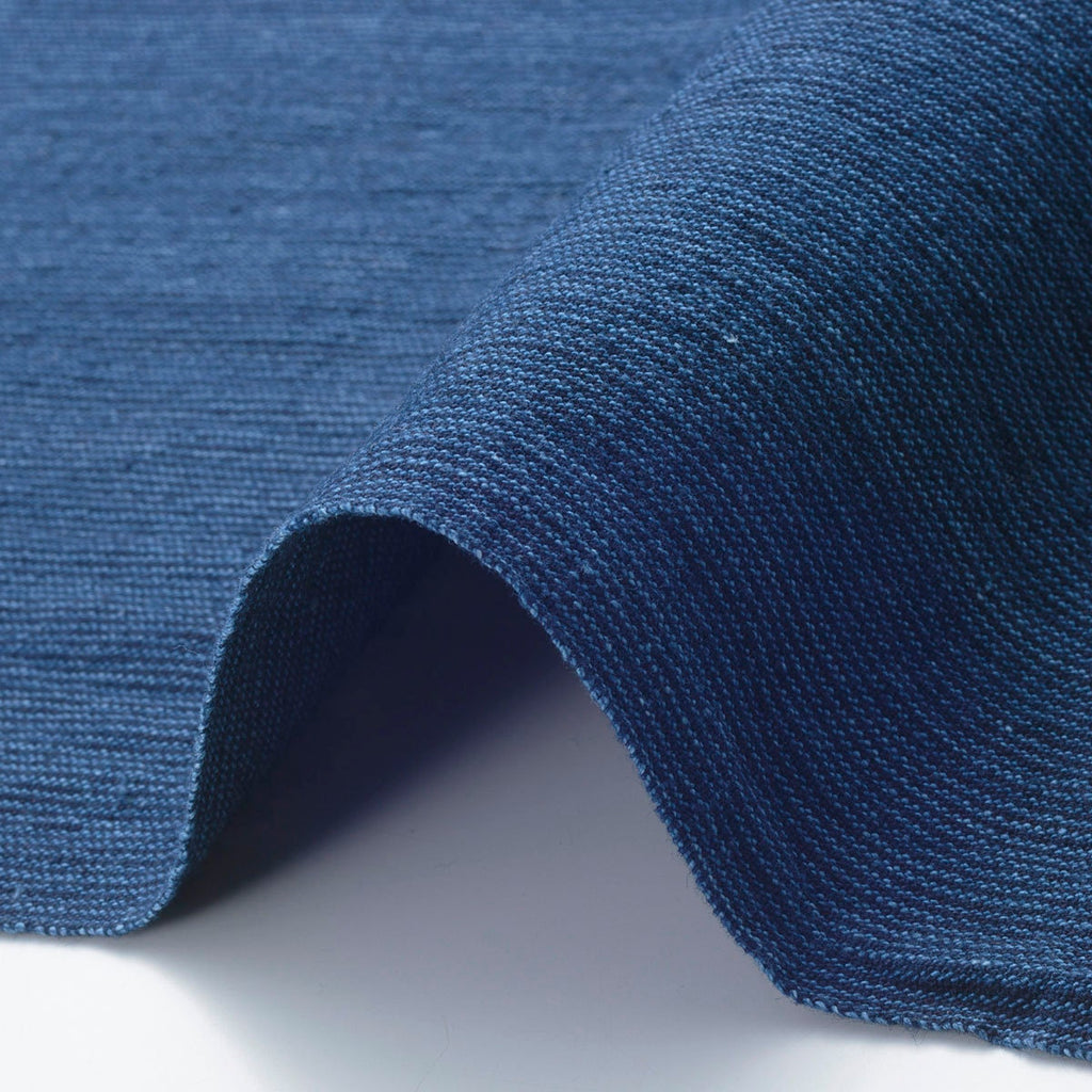 Japanese indigo fabric Mijin fragmented stripes fabric by the yard detail | BANSYO
