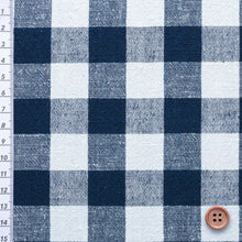 Load image into Gallery viewer, Japanese checkered fabric by the yard, Benkei
