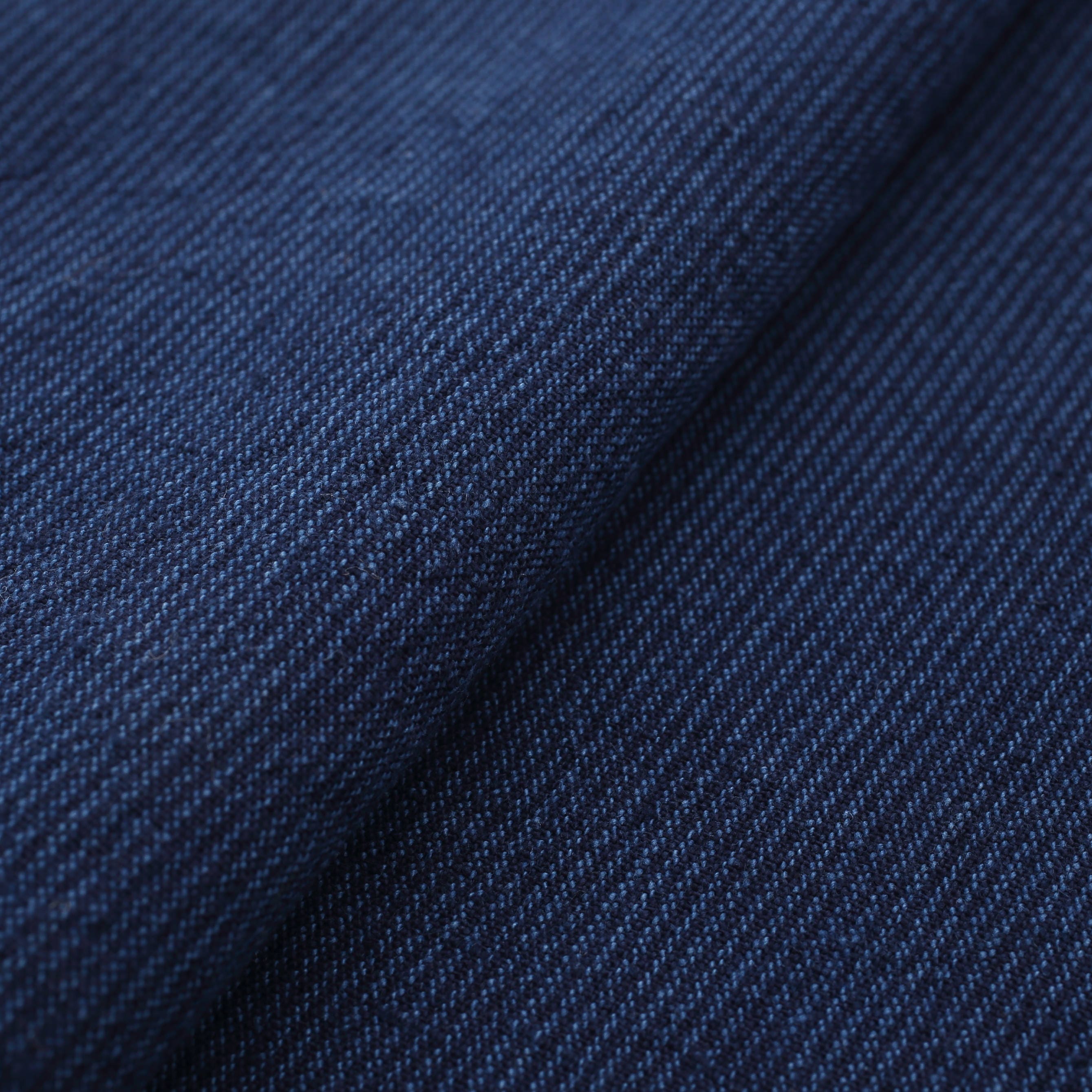 Japanese Indigo Cotton Sensuji fine vertical stripe 1m Width – Yard close up | BANSYO