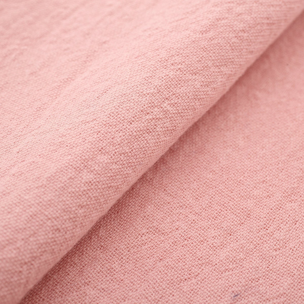 Japanese premium fabric Fuuai-Akane madder natural plant dyed crepe lightweight cotton fabric by the yard close up | BANSYO