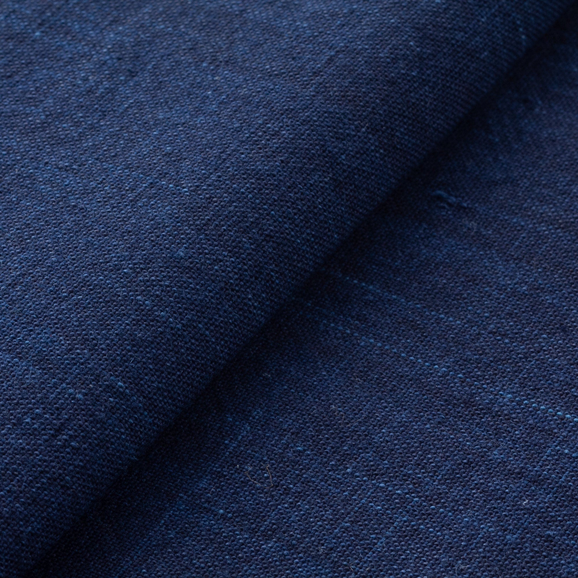 Japanese Indigo Cotton Fabric Matsusaka Hand-Dyed – Half Yard close up | BANSYO