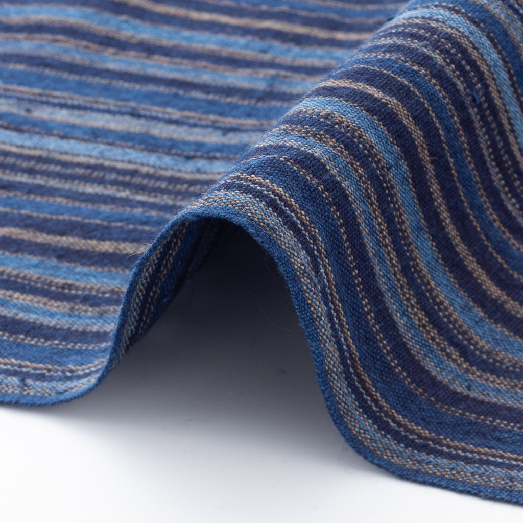 Japanese cotton fabric multicolored ran disordered stripe  –  yard detail | BANSYO