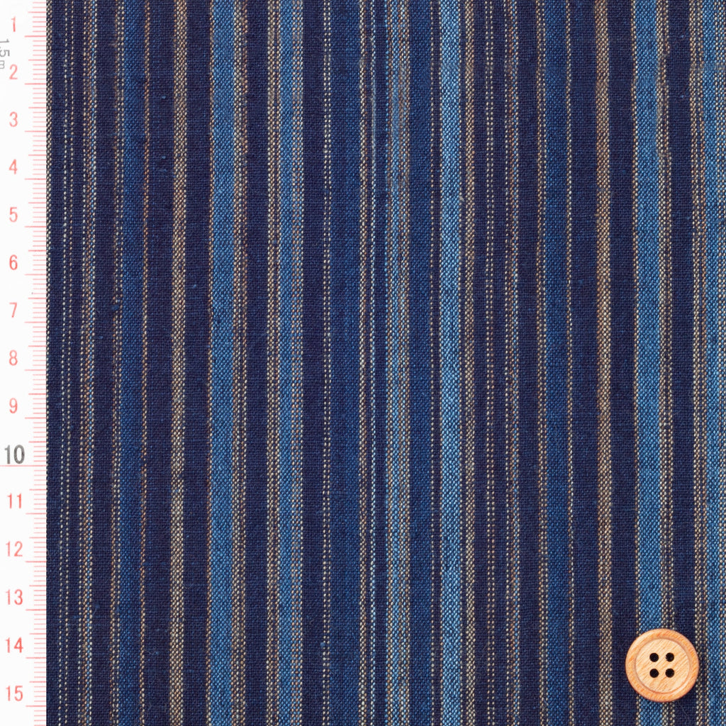 Japanese cotton fabric multicolored ran disordered stripe  –  yard texture | BANSYO