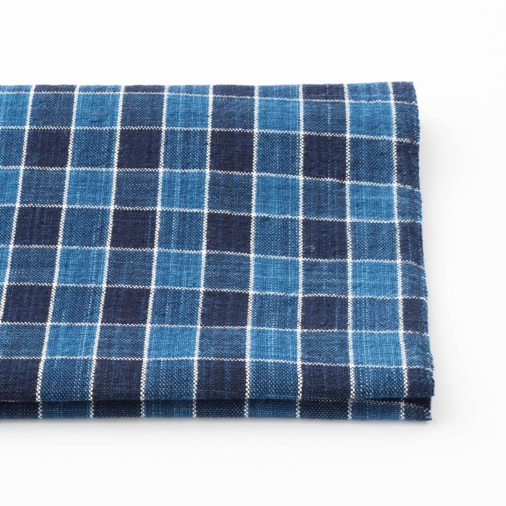 Japanese Indigo Cotton Fabric Matsusaka Masu-koushi - Meter fabric pattern | BANSYO