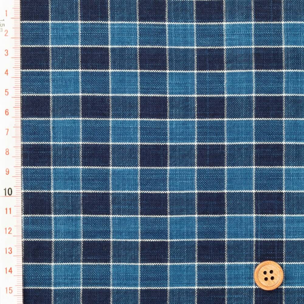 Japanese Indigo Cotton Fabric Matsusaka Masu-koushi - Meter texture | BANSYO