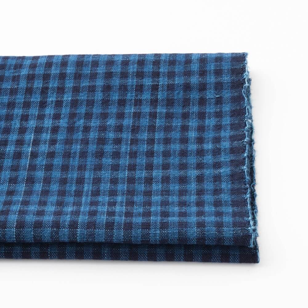 Japanese cotton fabric checkered Matsusaka Mijin-koushi - yard fabric pattern | BANSYO