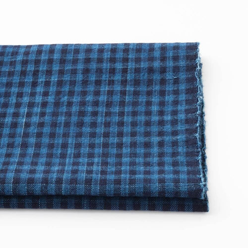 Japanese cotton fabric checkered Matsusaka Mijin-koushi - yard fabric pattern | BANSYO