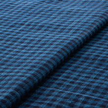 Load image into Gallery viewer, Japanese Cotton Fabric By the yard, Checkered fabric, Mijin-koushi, Matsusaka cotton
