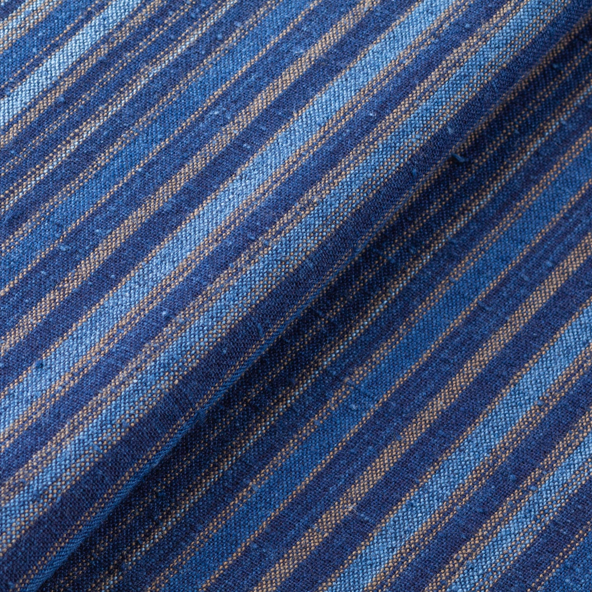Japanese cotton fabric multicolored ran disordered stripe  –  yard close up | BANSYO