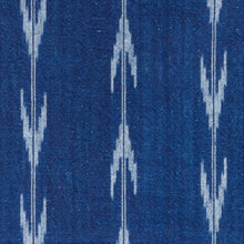 Load image into Gallery viewer, Indigo kasuri fabric by the yard, Navy fabric, Yarn dyed, Shippu (Gale)
