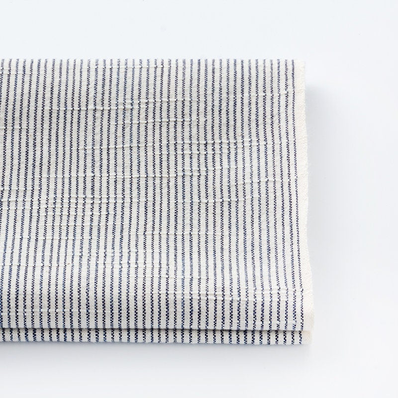 Japanese Premium fabric Shiro shima White stripes by the yard fabric pattern | BANSYO
