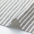 Japanese Indigo Cotton Fabric Matsusaka Sanbon Stripes White by the yard detail | BANSYO