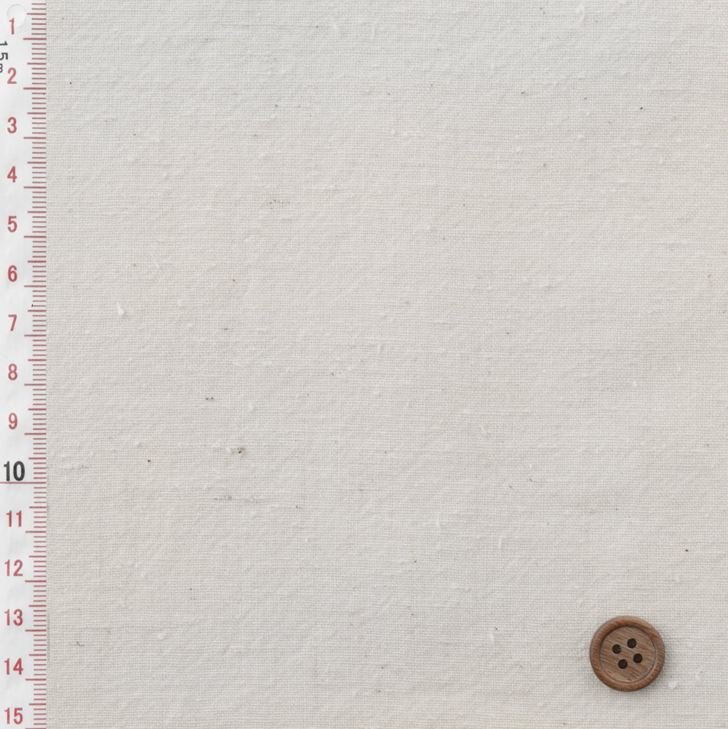 Japanese Premium Fushi-ori ecru fabric White by the yard texture | BANSYO