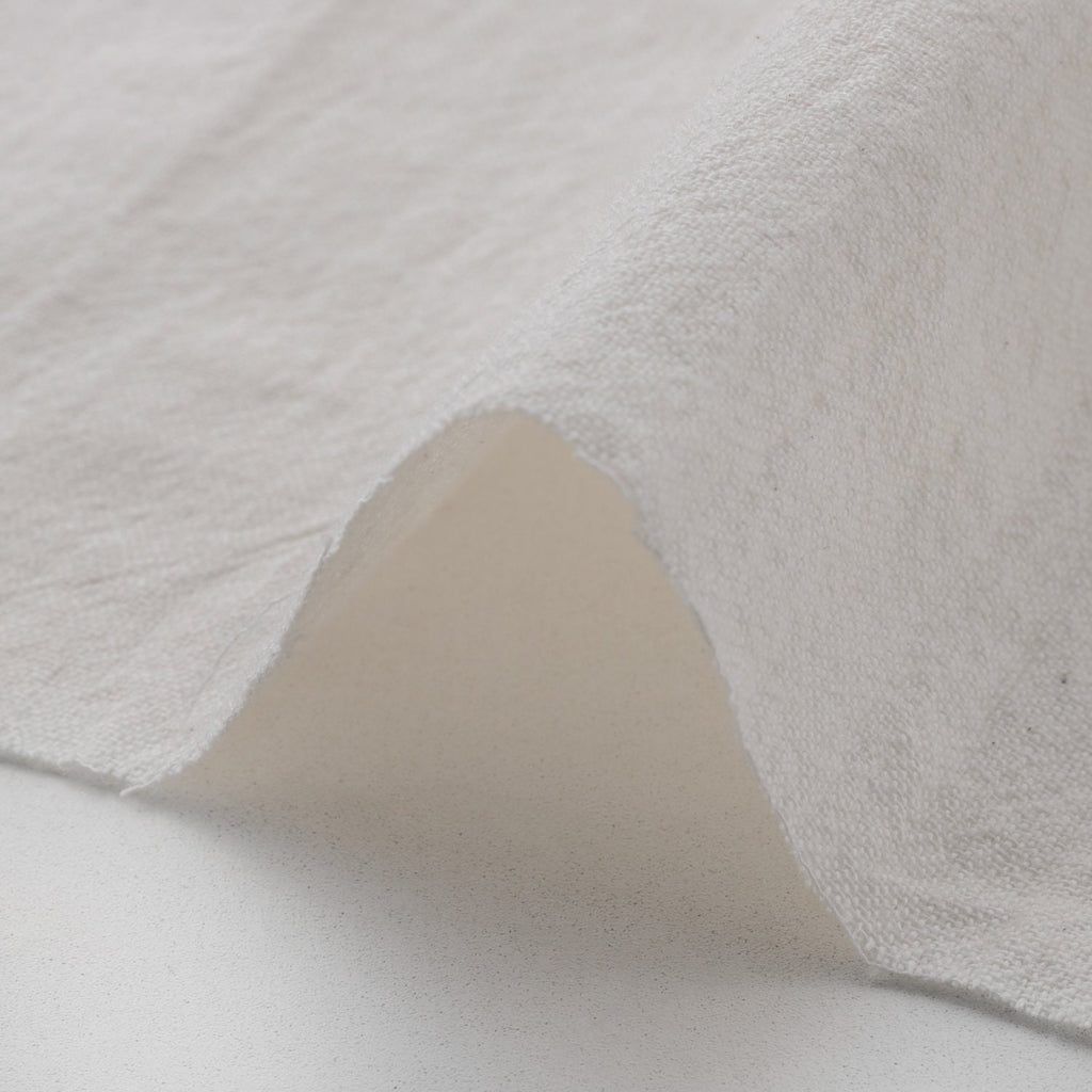 Japanese Premium Fushi-ori ecru fabric White by the yard detail | BANSYO