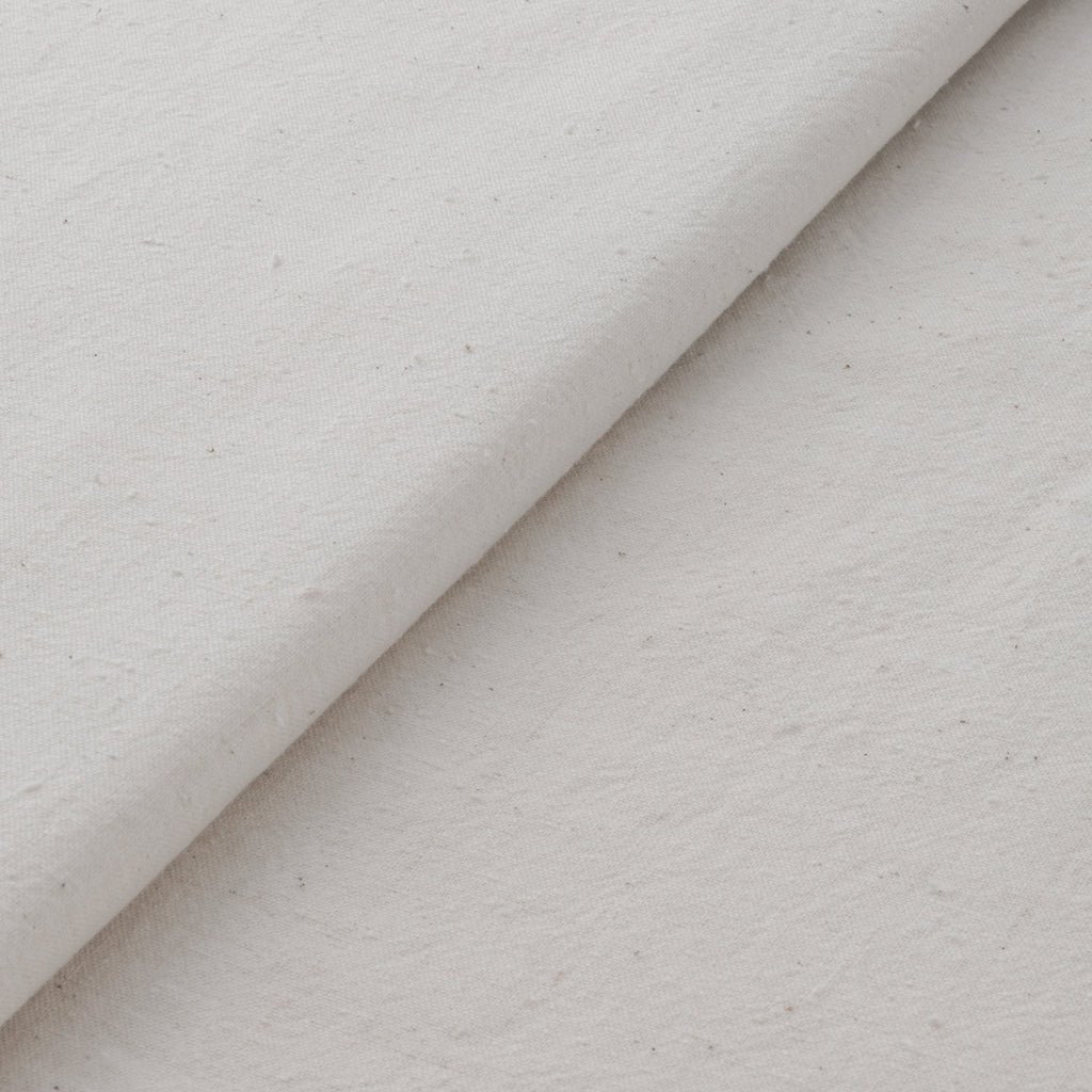 Japanese Premium Fushi-ori ecru fabric White by the yard close up | BANSYO