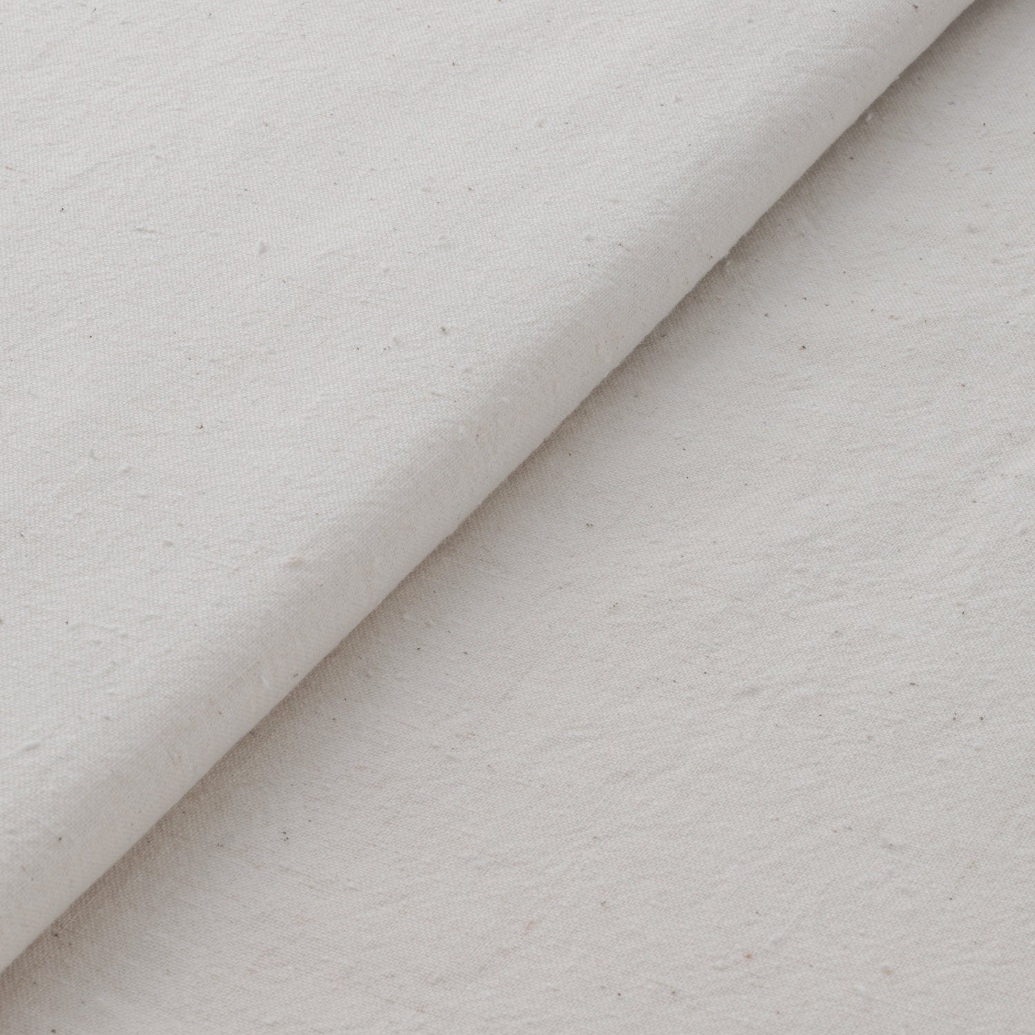 Japanese Premium Fushi-ori ecru fabric White by the yard close up | BANSYO
