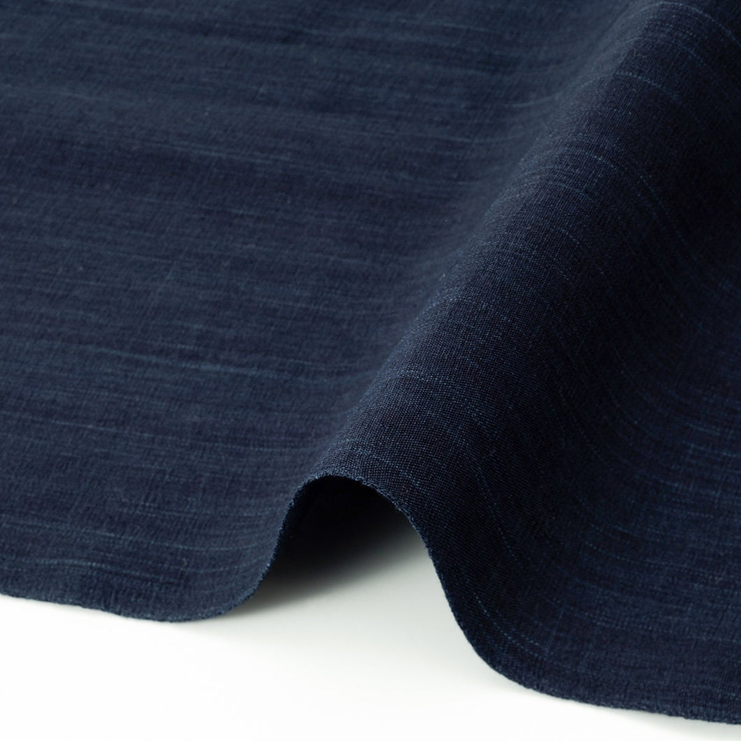 Japanese indigo Cotton Fabric By the yard, Matsusaka Cotton thick dark blue (pure indigo)