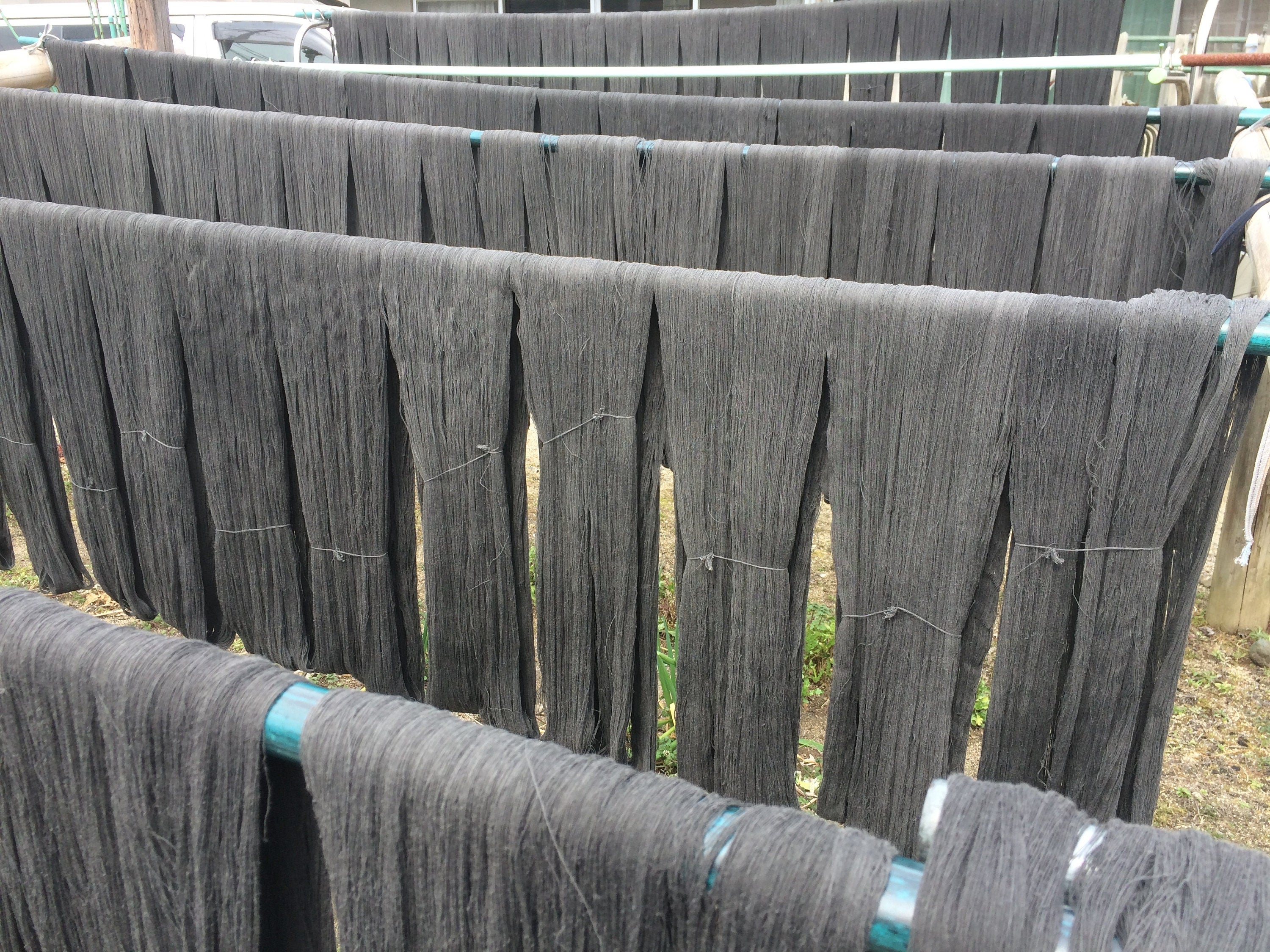 Japanese Cotton Fabric Fushi-ori Thin Gray Hand-Dyed Sumizome by the yard how to | BANSYO