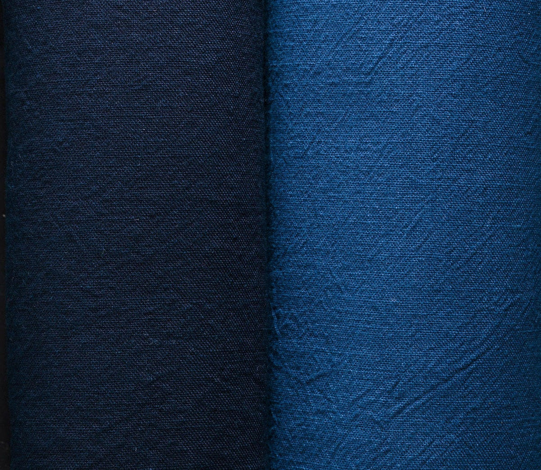 Indigo fabric by the yard, Japanese fabric, Heavyweight Fushi-ori (indigo dyed)