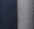 Japanese Indigo and Charcoal Fabric Daimyo Stripe 120cm – Yard full view | BANSYO
