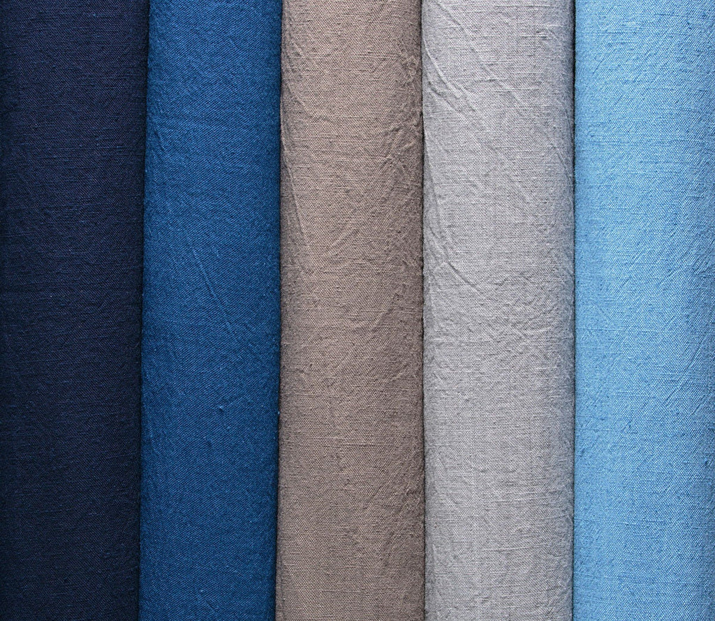 Authentic Japanese Fushi-ori Cotton Fabric – Hand-Dyed Plain Weave by the Yard