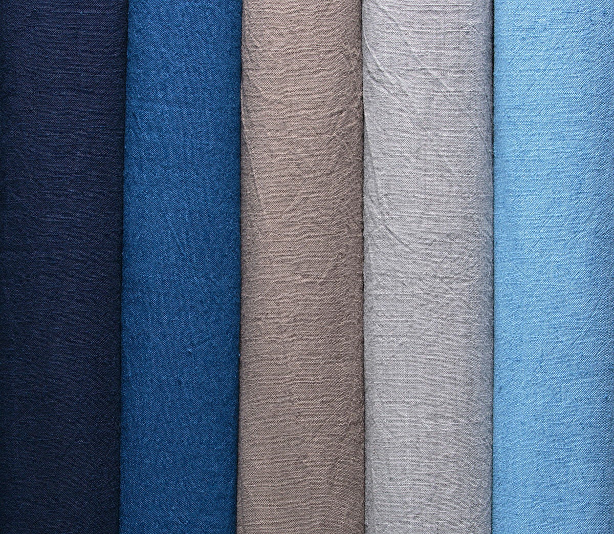 Authentic Japanese Fushi-ori Cotton Fabric – Hand-Dyed Plain Weave by the Yard