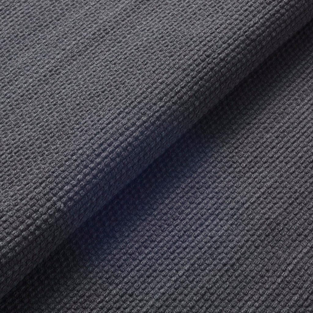 Japanese Sashiko Heavyweight Cotton fabric Indigo Charcoal – yard close up | BANSYO
