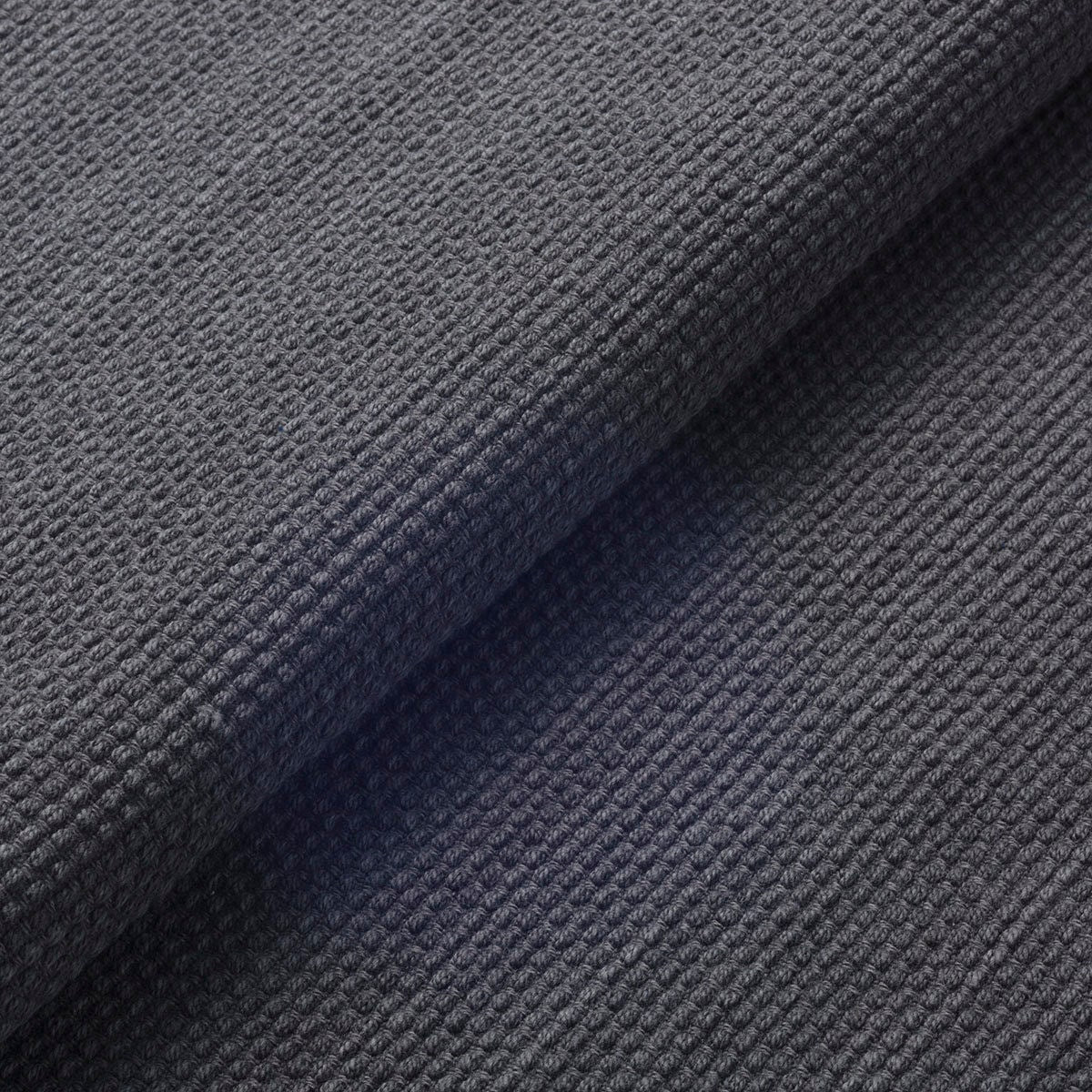 Japanese Sashiko Heavyweight Cotton fabric Indigo Charcoal – yard close up | BANSYO