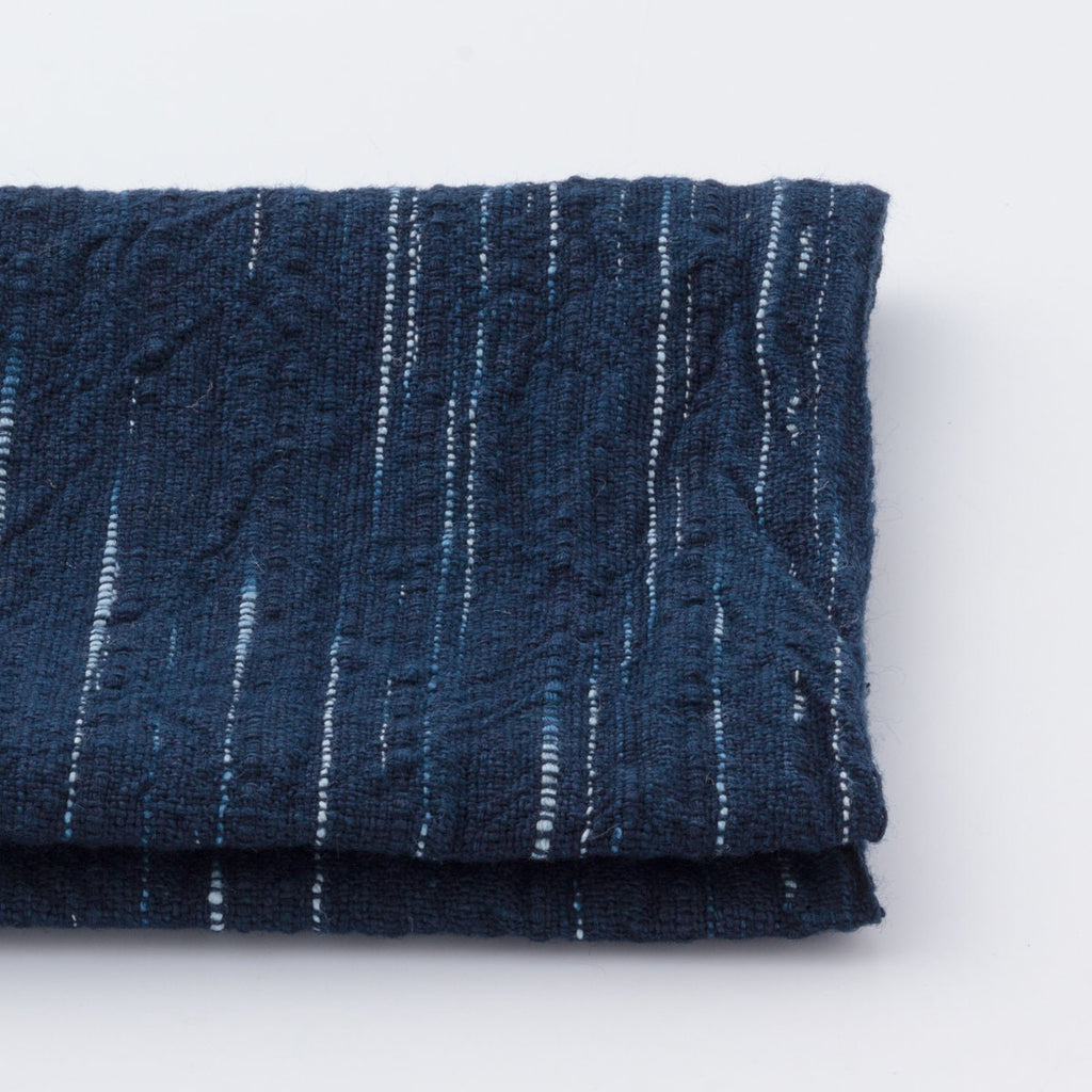 Japanese Cotton Fabric Hakeme brush marks blue and white By the yard fabric pattern | BANSYO