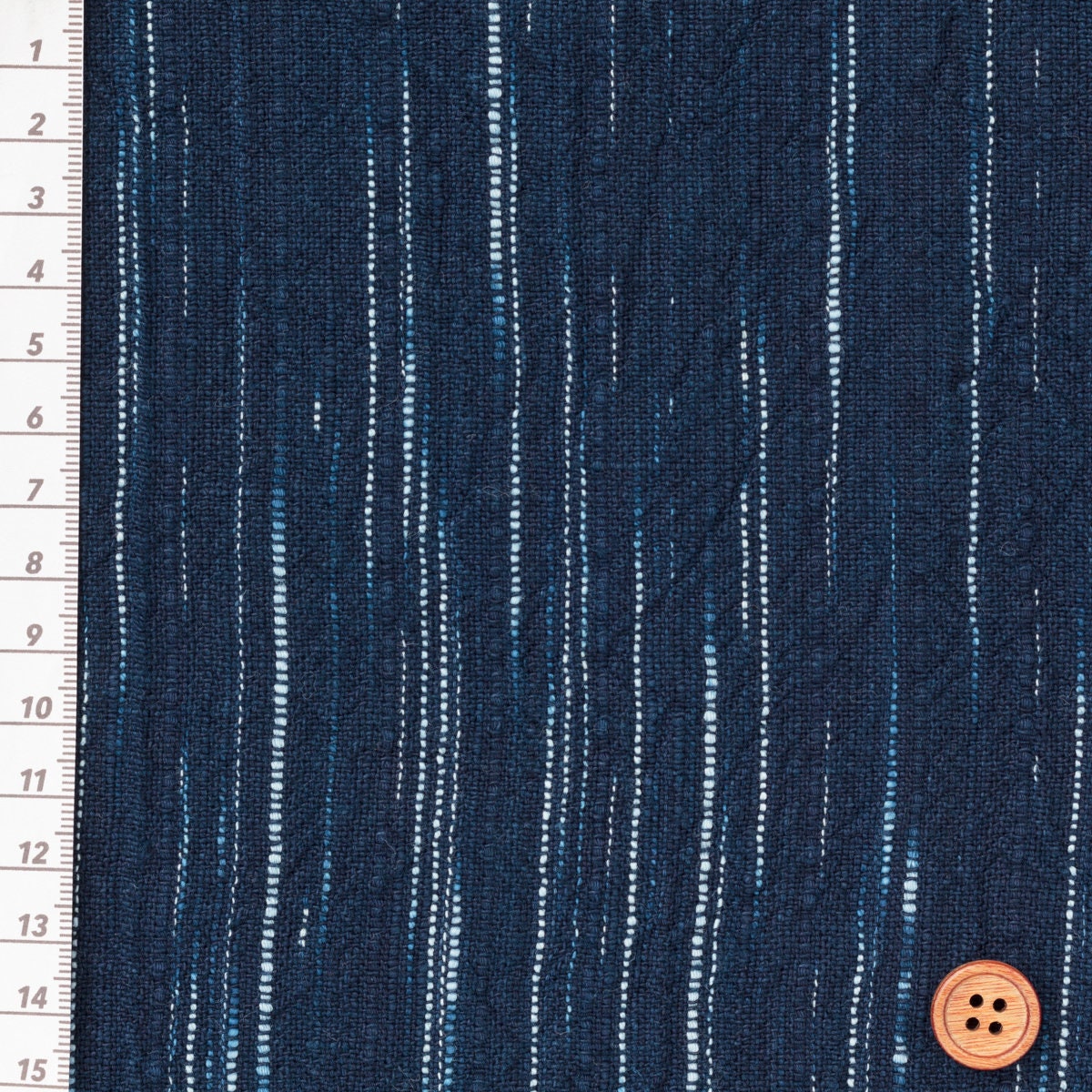Japanese Cotton Fabric Hakeme brush marks blue and white By the yard texture | BANSYO