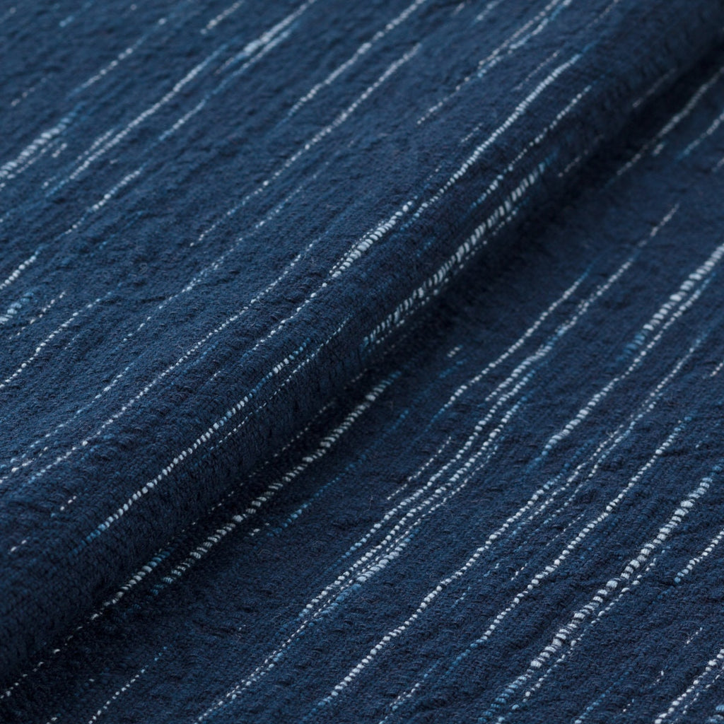 Japanese Cotton Fabric Hakeme brush marks blue and white By the yard close up | BANSYO
