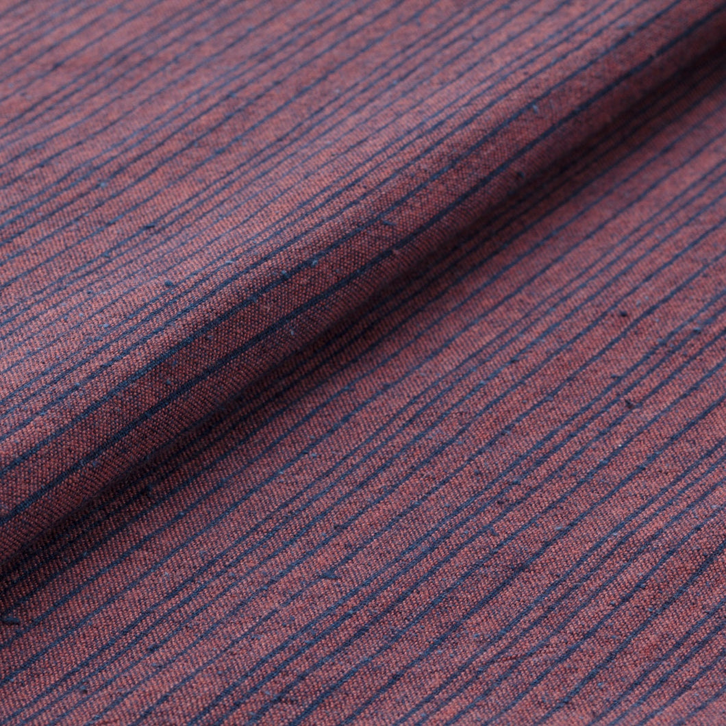 Vermillion fabric by the yard, Ichi-yon (fourteen) stripes Alternative