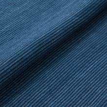 Load image into Gallery viewer, Matsusaka Cotton, Gobo (burdock) shima, Indigo Fabric Japanese Cotton Fabric By the yard
